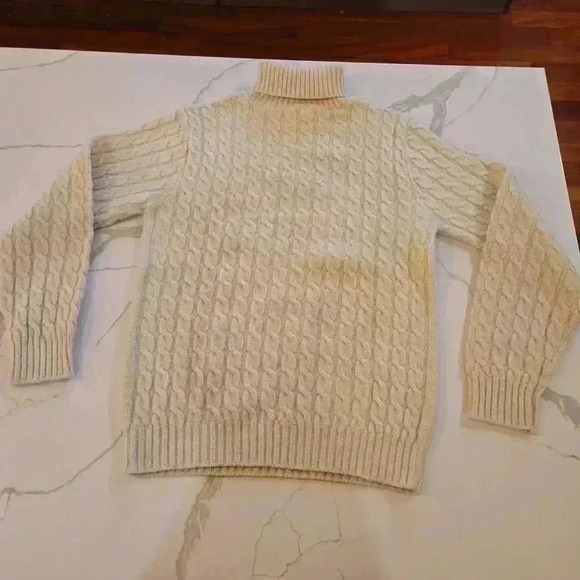 VTG Lord Jeff Womens Made in the USA Knit Sweater Cream Size Medium - Picture 4 of 8